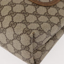 GUCCI GG Supreme Web Sherry Line Tote Bag PVC Beige Red 39 02 003 Auth 152070-14