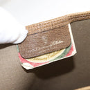 GUCCI GG Supreme Web Sherry Line Tote Bag PVC Beige Red 39 02 003 Auth 152070-17