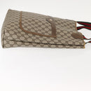 GUCCI GG Supreme Web Sherry Line Tote Bag PVC Beige Red 39 02 003 Auth 152070-3