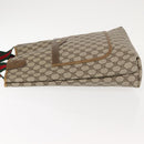 GUCCI GG Supreme Web Sherry Line Tote Bag PVC Beige Red 39 02 003 Auth 152070-4