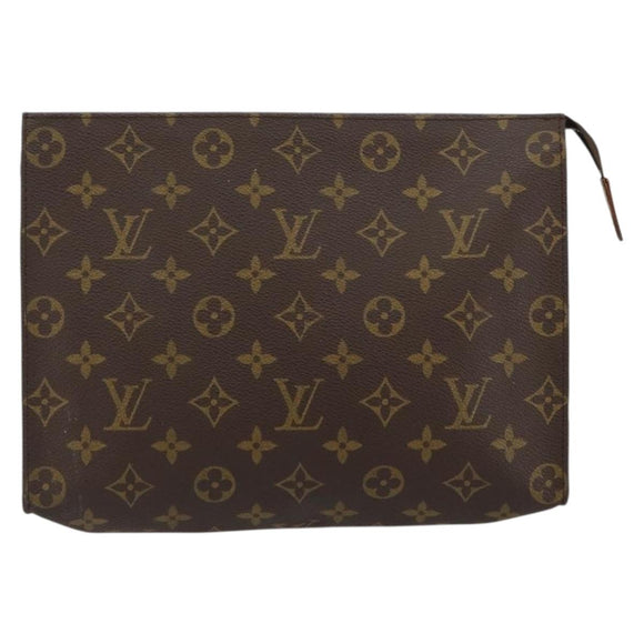 LOUIS VUITTON Monogram Poche Toilette 26 Pouch M47542 LV Auth 152073