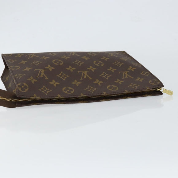 LOUIS VUITTON Monogram Poche Toilette 26 Pouch M47542 LV Auth 152073