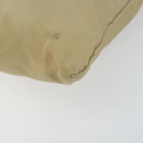 PRADA Shoulder Bag Nylon Beige Silver Auth 152076-8