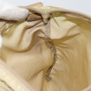 PRADA Shoulder Bag Nylon Beige Silver Auth 152076-21