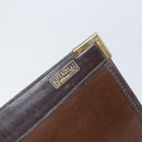 FENDI Zucca Canvas Shoulder Bag Black Brown Auth 152077-11