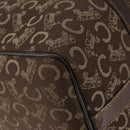 CELINE C Sulky Boston Bag Canvas Brown Auth 152078-16
