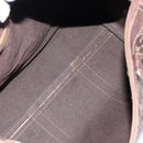 CELINE C Sulky Boston Bag Canvas Brown Auth 152078-12