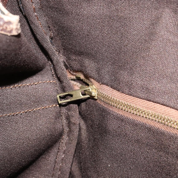 CELINE C Sulky Boston Bag Canvas Brown Auth 152078