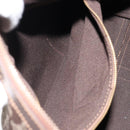 CELINE C Sulky Boston Bag Canvas Brown Auth 152078-21