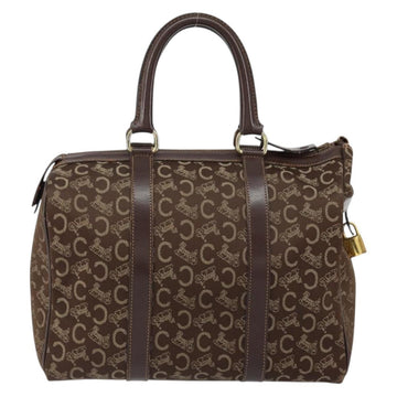 CELINE C Sulky Boston Bag Canvas Brown Auth 152078 - 0
