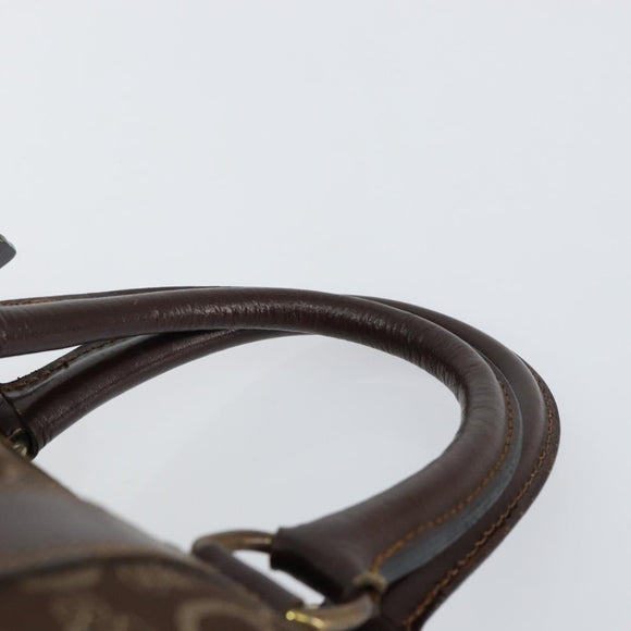 CELINE C Sulky Boston Bag Canvas Brown Auth 152078