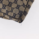 GUCCI GG Canvas Sherry Line Shoulder Bag Navy Red 169937 Auth 152079-17