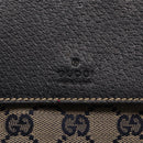 GUCCI GG Canvas Sherry Line Shoulder Bag Navy Red 169937 Auth 152079-18