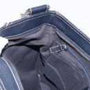 GUCCI GG Canvas Sherry Line Shoulder Bag Navy Red 169937 Auth 152079-22