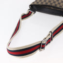 GUCCI GG Canvas Sherry Line Shoulder Bag Navy Red 169937 Auth 152079-9