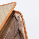 CELINE Macadam Canvas Shoulder Bag PVC Beige Gold Auth 152081-20