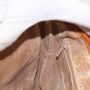 CELINE Macadam Canvas Shoulder Bag PVC Beige Gold Auth 152081-21