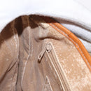 CELINE Macadam Canvas Shoulder Bag PVC Beige Gold Auth 152081-22