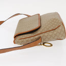CELINE Macadam Canvas Shoulder Bag PVC Beige Gold Auth 152081-4