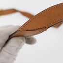 CELINE Macadam Canvas Shoulder Bag PVC Beige Gold Auth 152081-9