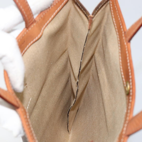 CELINE Macadam Canvas Tote Bag PVC Brown Auth 152082