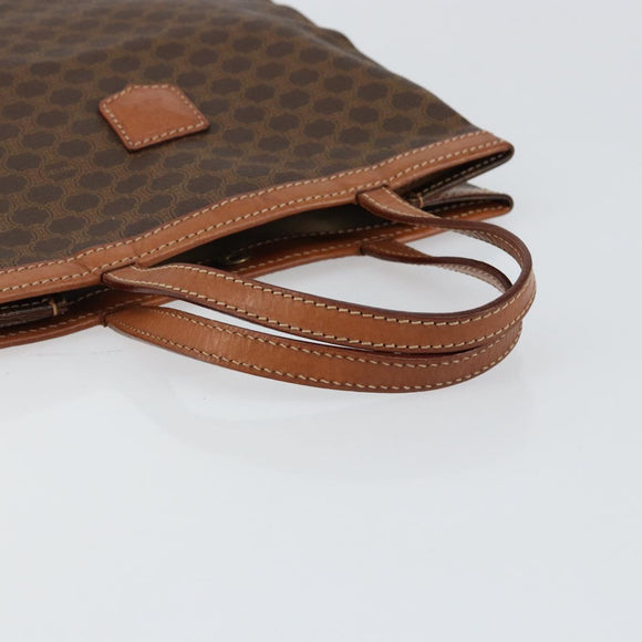 CELINE Macadam Canvas Tote Bag PVC Brown Auth 152082