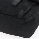 PRADA Shoulder Bag Nylon Black Silver Auth 152083-15