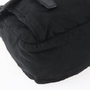 PRADA Shoulder Bag Nylon Black Silver Auth 152083-16