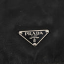PRADA Shoulder Bag Nylon Black Silver Auth 152083-19