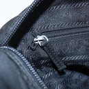 PRADA Shoulder Bag Nylon Black Silver Auth 152083-22