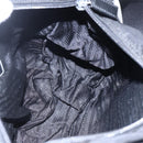 PRADA Shoulder Bag Nylon Black Silver Auth 152083-23