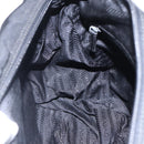 PRADA Shoulder Bag Nylon Black Silver Auth 152083-24