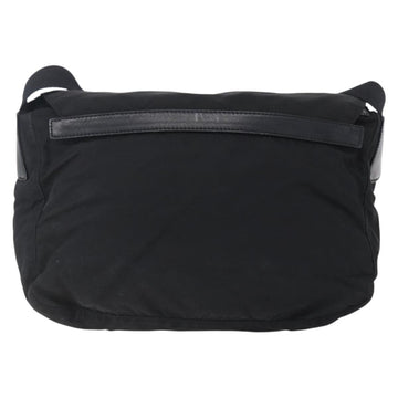 PRADA Shoulder Bag Nylon Black Silver Auth 152083 - 0