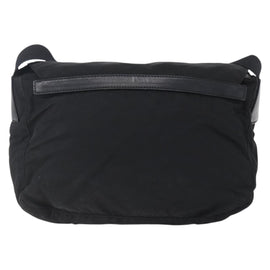 PRADA Shoulder Bag Nylon Black Silver Auth 152083 - 0