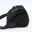 PRADA Shoulder Bag Nylon Black Silver Auth 152083-3