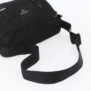 PRADA Shoulder Bag Nylon Black Silver Auth 152083-7