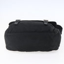 PRADA Shoulder Bag Nylon Black Silver Auth 152083-5