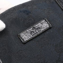 GUCCI GG Canvas Web Sherry Line Hand Bag Black Red Green 131228 Auth 152084-17