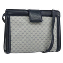 GUCCI Micro GG Supreme Shoulder Bag PVC Navy Gold 004 113 0364 Auth 152086-1