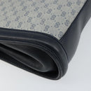 GUCCI Micro GG Supreme Shoulder Bag PVC Navy Gold 004 113 0364 Auth 152086-16