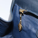 GUCCI Micro GG Supreme Shoulder Bag PVC Navy Gold 004 113 0364 Auth 152086-20