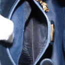 GUCCI Micro GG Supreme Shoulder Bag PVC Navy Gold 004 113 0364 Auth 152086-11