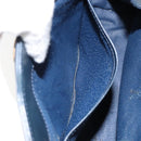 GUCCI Micro GG Supreme Shoulder Bag PVC Navy Gold 004 113 0364 Auth 152086-21