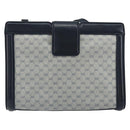 GUCCI Micro GG Supreme Shoulder Bag PVC Navy Gold 004 113 0364 Auth 152086-2