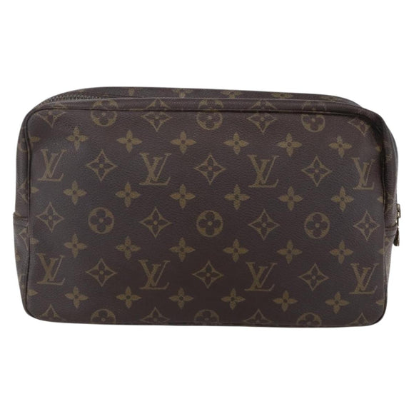 LOUIS VUITTON Monogram Trousse Toilette 28 Clutch Bag M47522 LV Auth 152088