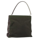 PRADA Shoulder Bag Nylon Khaki Auth 152090-1