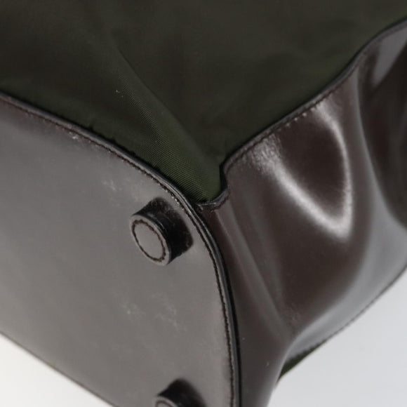 PRADA Shoulder Bag Nylon Khaki Auth 152090
