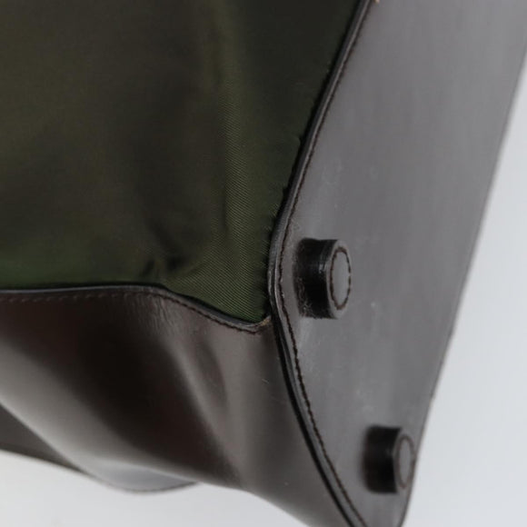 PRADA Shoulder Bag Nylon Khaki Auth 152090