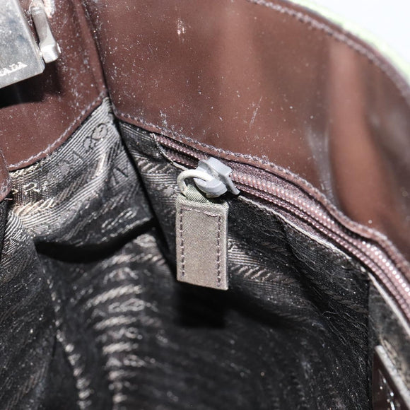 PRADA Shoulder Bag Nylon Khaki Auth 152090