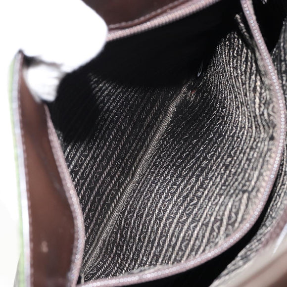 PRADA Shoulder Bag Nylon Khaki Auth 152090